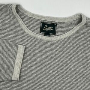 Bixby Nomad Sweater Silver Heather Mens XXL Textured Knit Pullover EUC